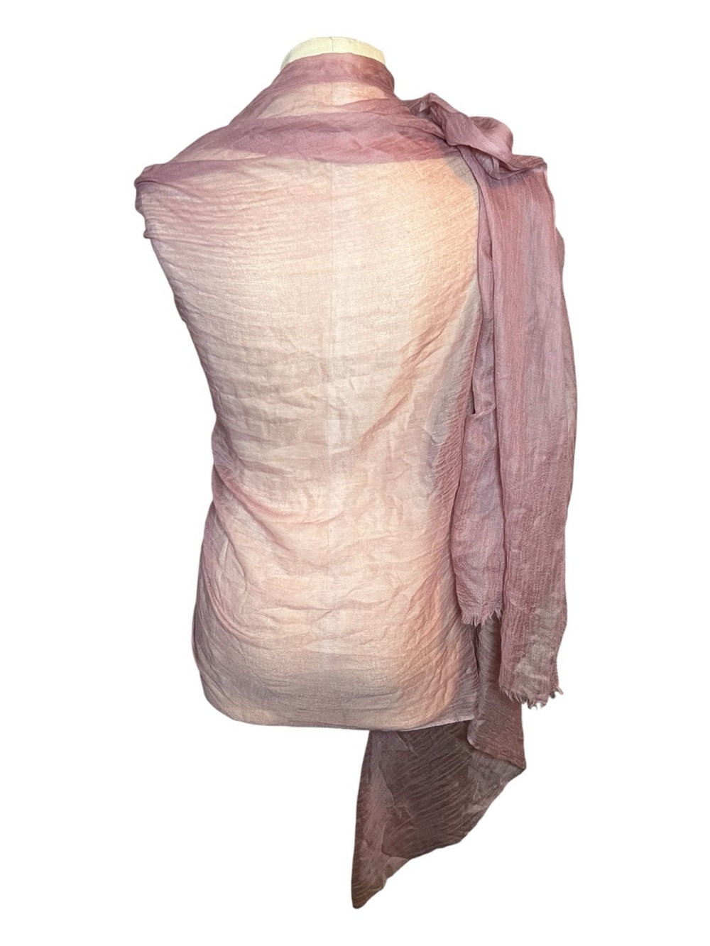 Light Mauve Women's Wrap Scarf - Picture 3 of 4